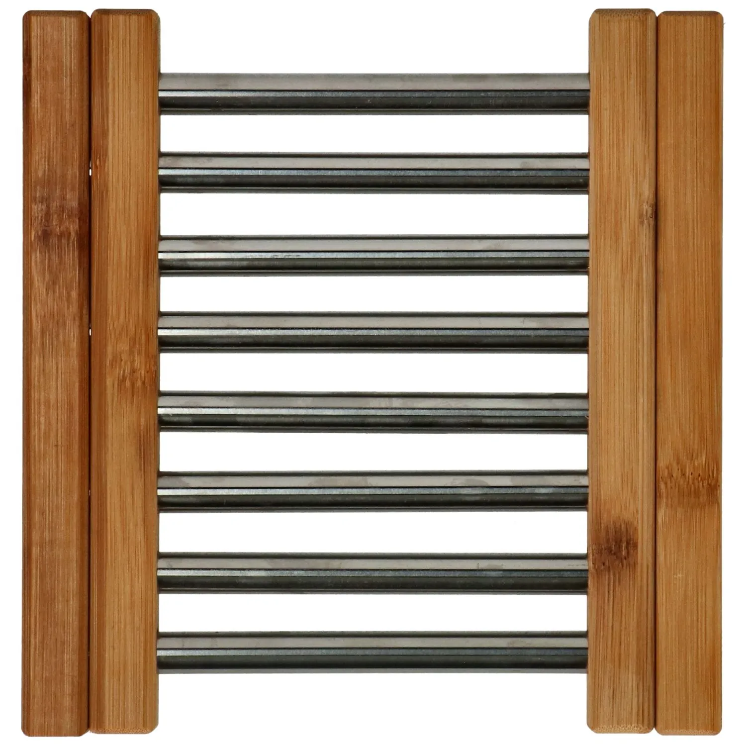 Onderzetter RVS Met Bamboe 21,5 X 22 Cm 5 Onderzetter RVS Met Bamboe 21,5 X 22 Cm - Afbeelding 5