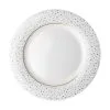 Dutch Rose Amsterdam Loft Dinerbord Plat 26 Cm Wit Glitter