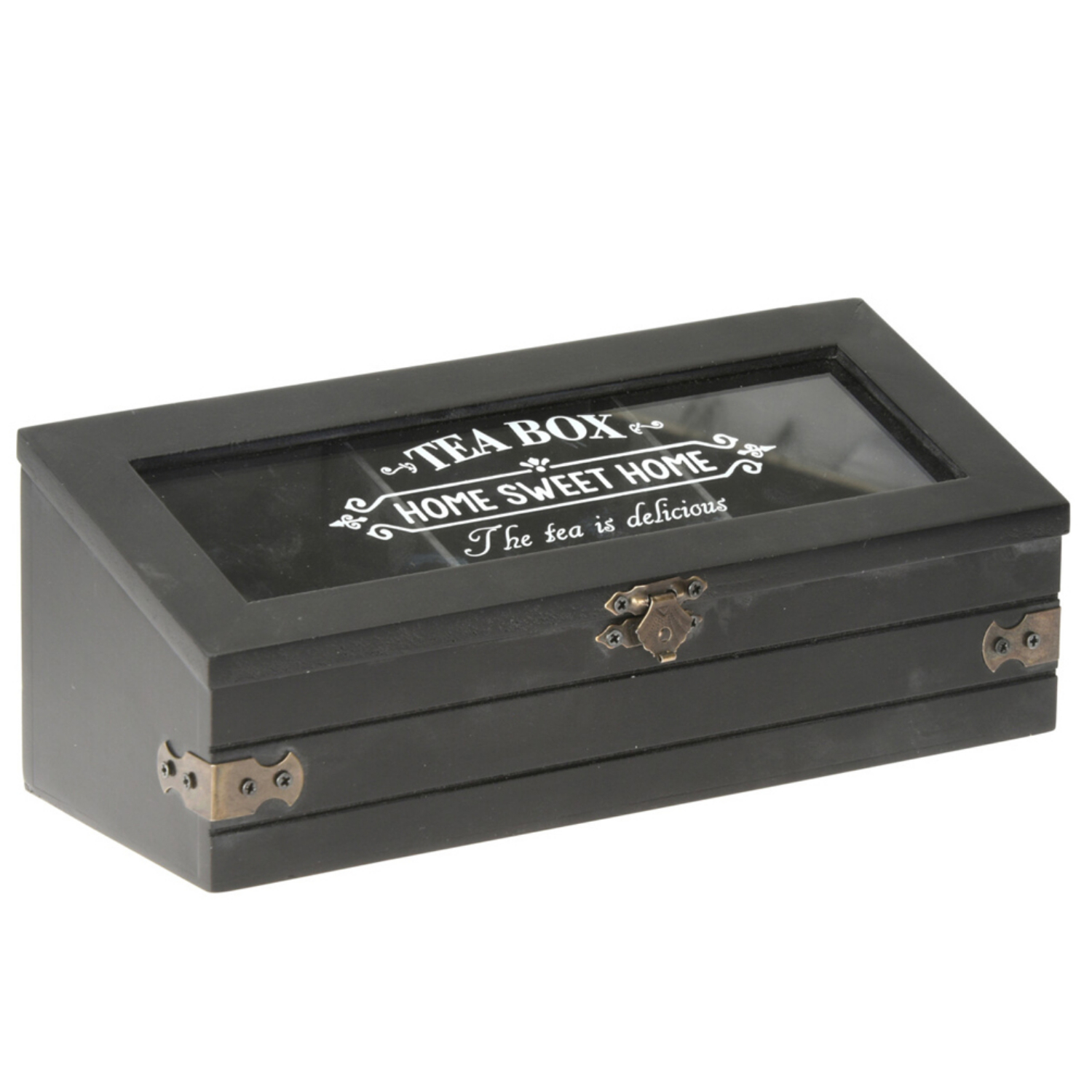 Excellent Houseware Theedoos Hout Met 3 Vakken 1 Excellent Houseware Theedoos Hout Met 3 Vakken