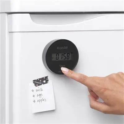 Brabantia Tasty+ Magnetische Kookwekker Donker Grijs 3 Brabantia Tasty+ Magnetische Kookwekker Donker Grijs - Afbeelding 3