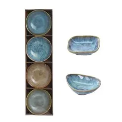 Excellent Houseware Snackschaaltjes Rustiek 4 Stuks 3 Assorti 9 Excellent Houseware Snackschaaltjes Rustiek 4 Stuks 3 Assorti -Keukengerei Verkoop 101 2485 1 2