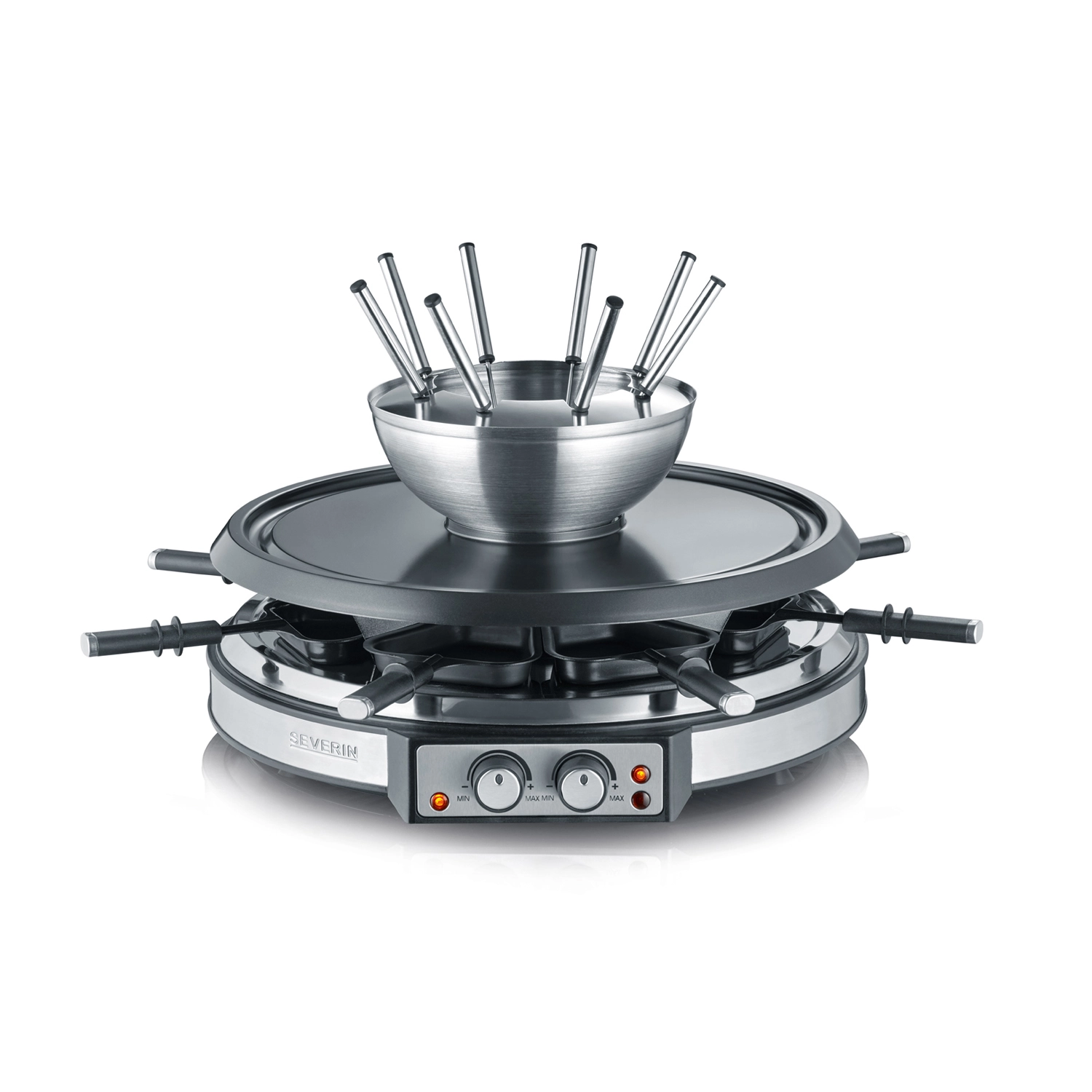 Severin Raclette Fondue & Gourmet Combinatie 8-persoons RG 2348 1 Severin Raclette Fondue & Gourmet Combinatie 8-persoons RG 2348