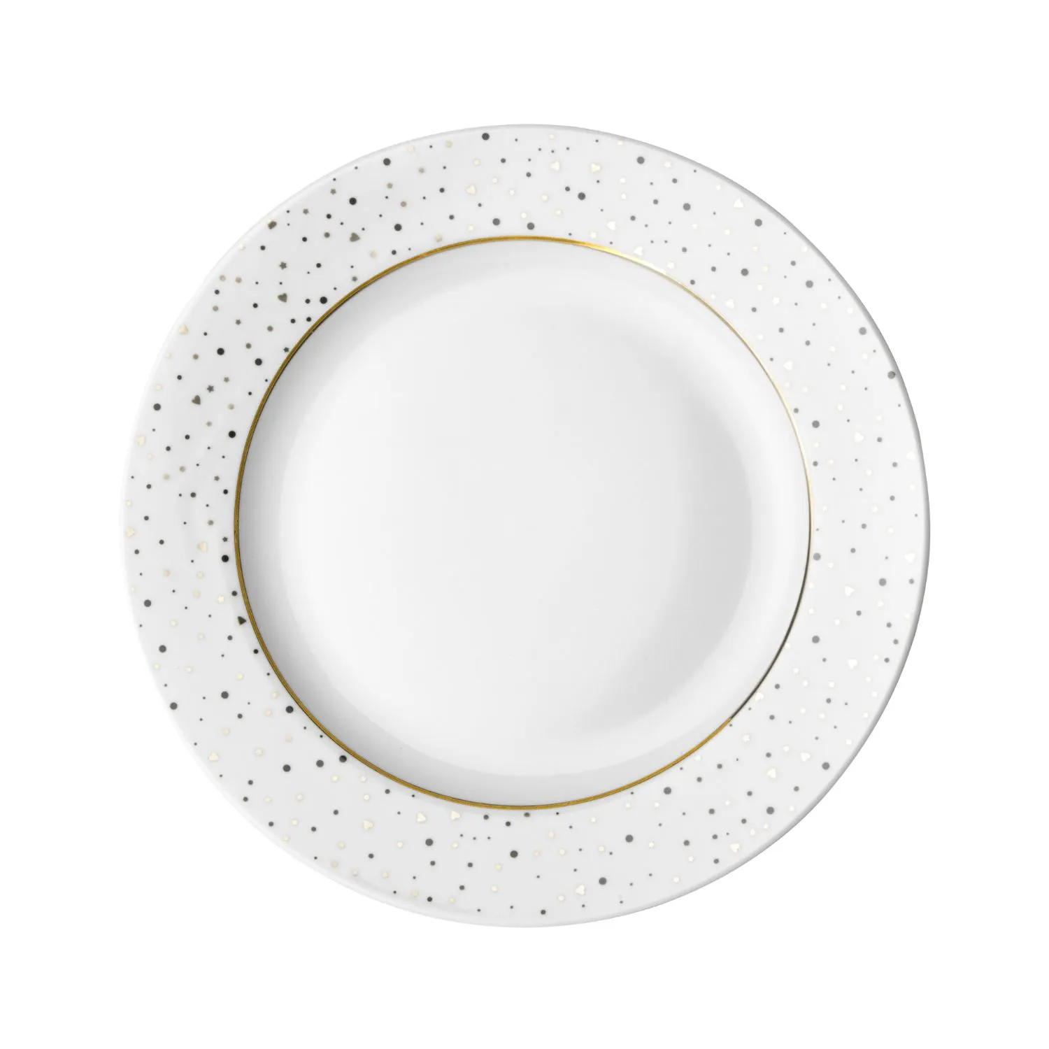 Dutch Rose Amsterdam Loft Ontbijtbord Plat 21 Cm Wit Glitter 1 Dutch Rose Amsterdam Loft Ontbijtbord Plat 21 Cm Wit Glitter