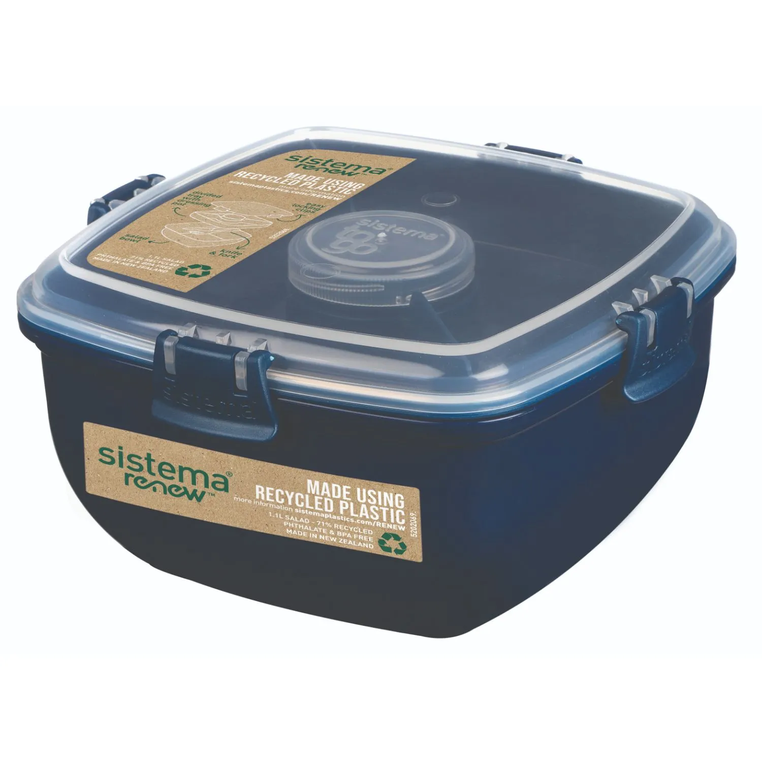 Sistema Renew Saladebak Meervaks 1.1 L Blauw 1 Sistema Renew Saladebak Meervaks 1.1 L Blauw