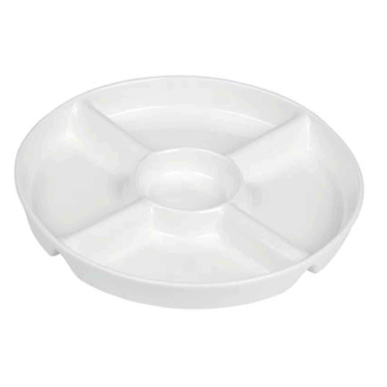 Alpina Snackschaal 5 Vaks Keramiek Wit 1 Alpina Snackschaal 5 Vaks Keramiek Wit