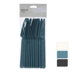 Excellent Houseware Messenset 18,5 Cm 12 Stuks