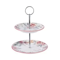 Excellent Houseware Etagere 2-laags Porselein 2 Assorti