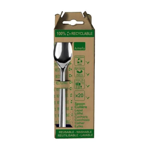 Amefa Leaves Wegwerp Tafellepels 20 Stuks 4 Amefa Leaves Wegwerp Tafellepels 20 Stuks -Keukengerei Verkoop 101 9437 1 1