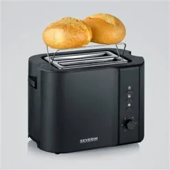Severin Broodrooster 800W Mat-zwart RVS AT 9552 -Keukengerei Verkoop 101 9552 4 1