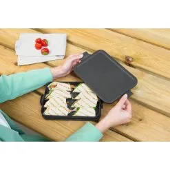 Brabantia Make & Take Lunchbox Plat Donkergrijs -Keukengerei Verkoop 102 2704 6 1