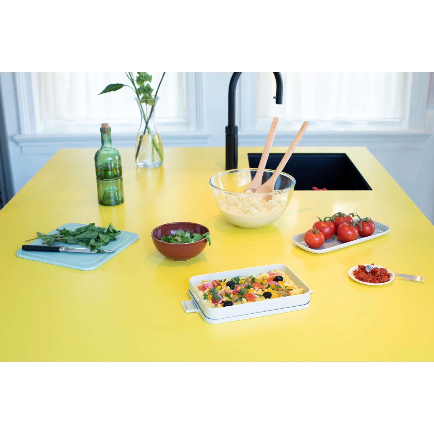 Brabantia Make & Take Lunchbox Plat Lichtgrijs 5 Brabantia Make & Take Lunchbox Plat Lichtgrijs - Afbeelding 5