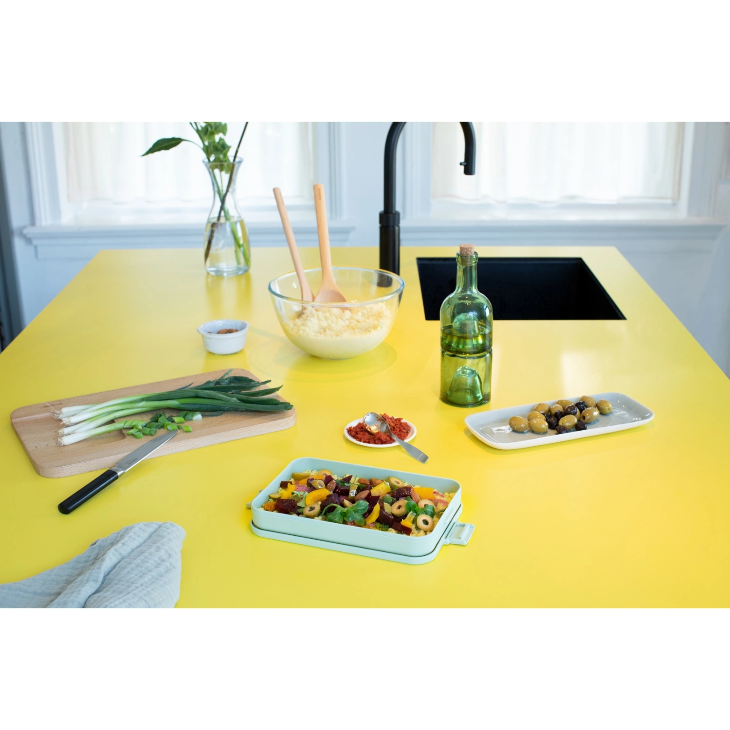 Brabantia Make & Take Lunchbox Plat Jade Groen 5 Brabantia Make & Take Lunchbox Plat Jade Groen - Afbeelding 5