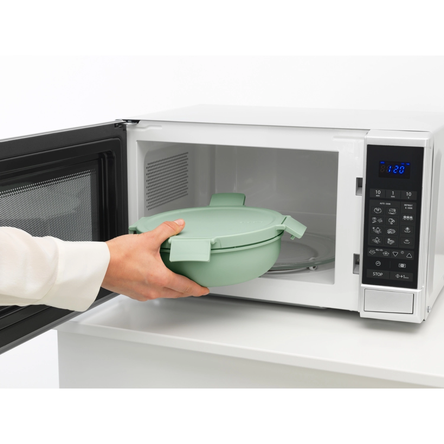 Brabantia Make En Take Salade Lunchkom 1,3 Liter Jade Groen 5 Brabantia Make En Take Salade Lunchkom 1,3 Liter Jade Groen - Afbeelding 5