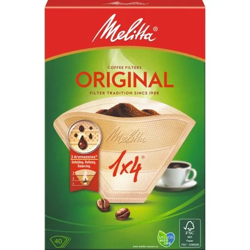 Melitta Filters 1x4/40 Bruin -Keukengerei Verkoop 103 2134 1