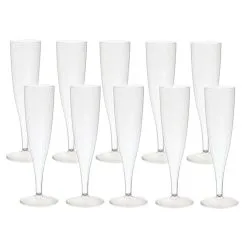 Duni Champagneglazen Crystallo Plastic 10 Stuks -Keukengerei Verkoop 105 0145 3 1