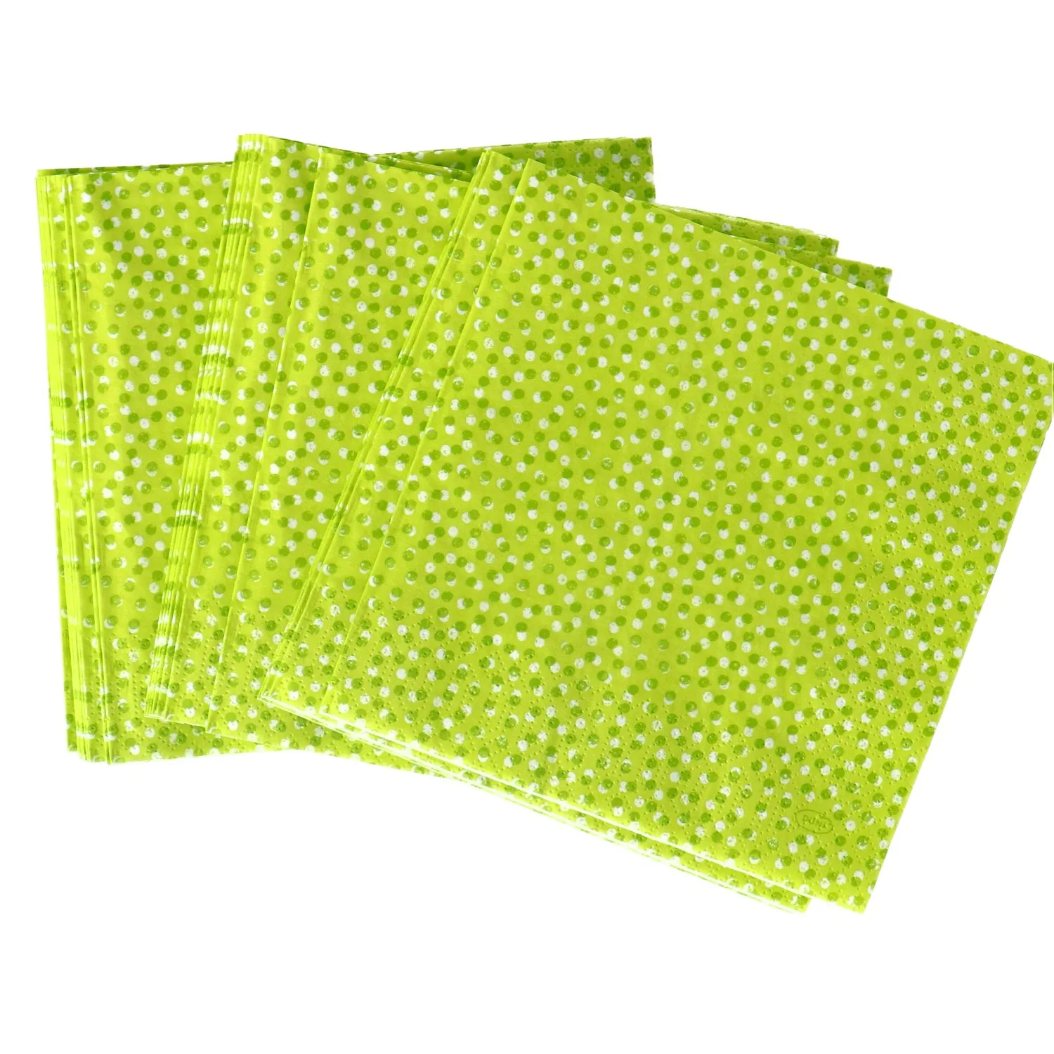 Servetten Playful Dots Kiwi 33x33 Cm 2 Servetten Playful Dots Kiwi 33x33 Cm - Afbeelding 2