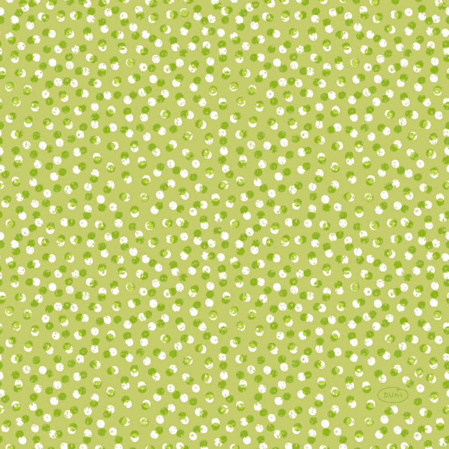 Servetten Playful Dots Kiwi 33x33 Cm 4 Servetten Playful Dots Kiwi 33x33 Cm - Afbeelding 4