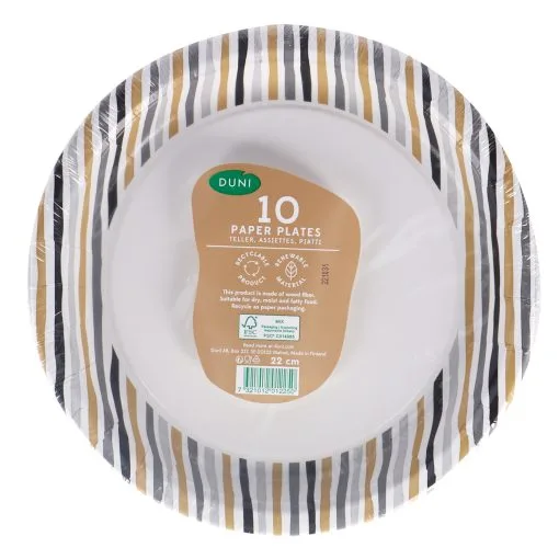 Borden Stripes Black & Gold 22 Cm 10 Stuks 3 Borden Stripes Black & Gold 22 Cm 10 Stuks -Keukengerei Verkoop 105 1225 1 1