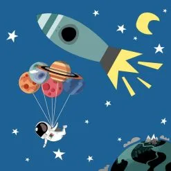 Servetten Space 33x33 Cm -Keukengerei Verkoop 105 5148 1