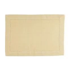 Linen&More Placemat Indi Pampas Yellow 35 X 50 Cm Set Of 4