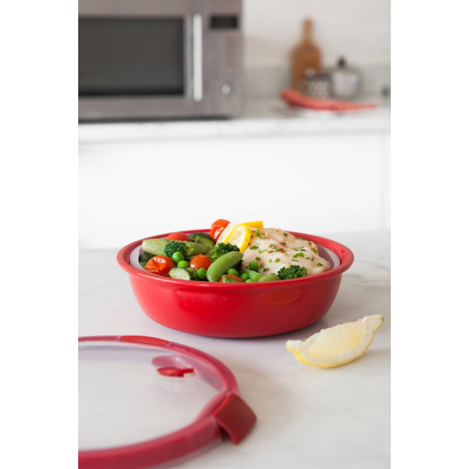 Curver Smart Microwave Eco Steamer Rond 1L 4 Curver Smart Microwave Eco Steamer Rond 1L - Afbeelding 4