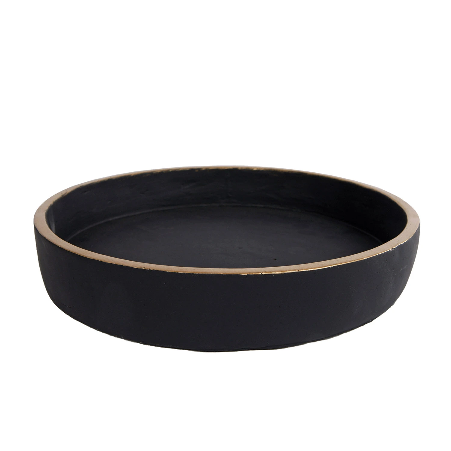 Onderbord Max L Zwart/goud Aardewerk 25x25x4,5cm 1 Onderbord Max L Zwart/goud Aardewerk 25x25x4,5cm