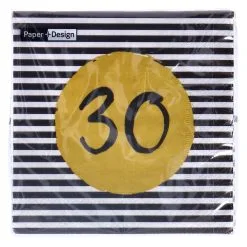 Servetten 30th Birthday 33x33 Cm