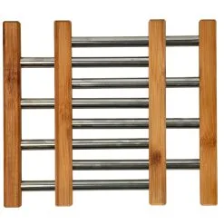 Onderzetter RVS Met Bamboe 21,5 X 22 Cm 12 Onderzetter RVS Met Bamboe 21,5 X 22 Cm -Keukengerei Verkoop 5aaed209a76e3b997f2144c83bcbd7a6
