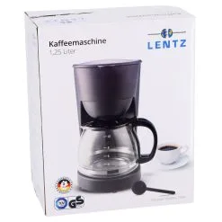 Koffiezetapparaat 1,25L Zwart 750W -Keukengerei Verkoop bb7a545f64dcbc170ce5ff023bb39618